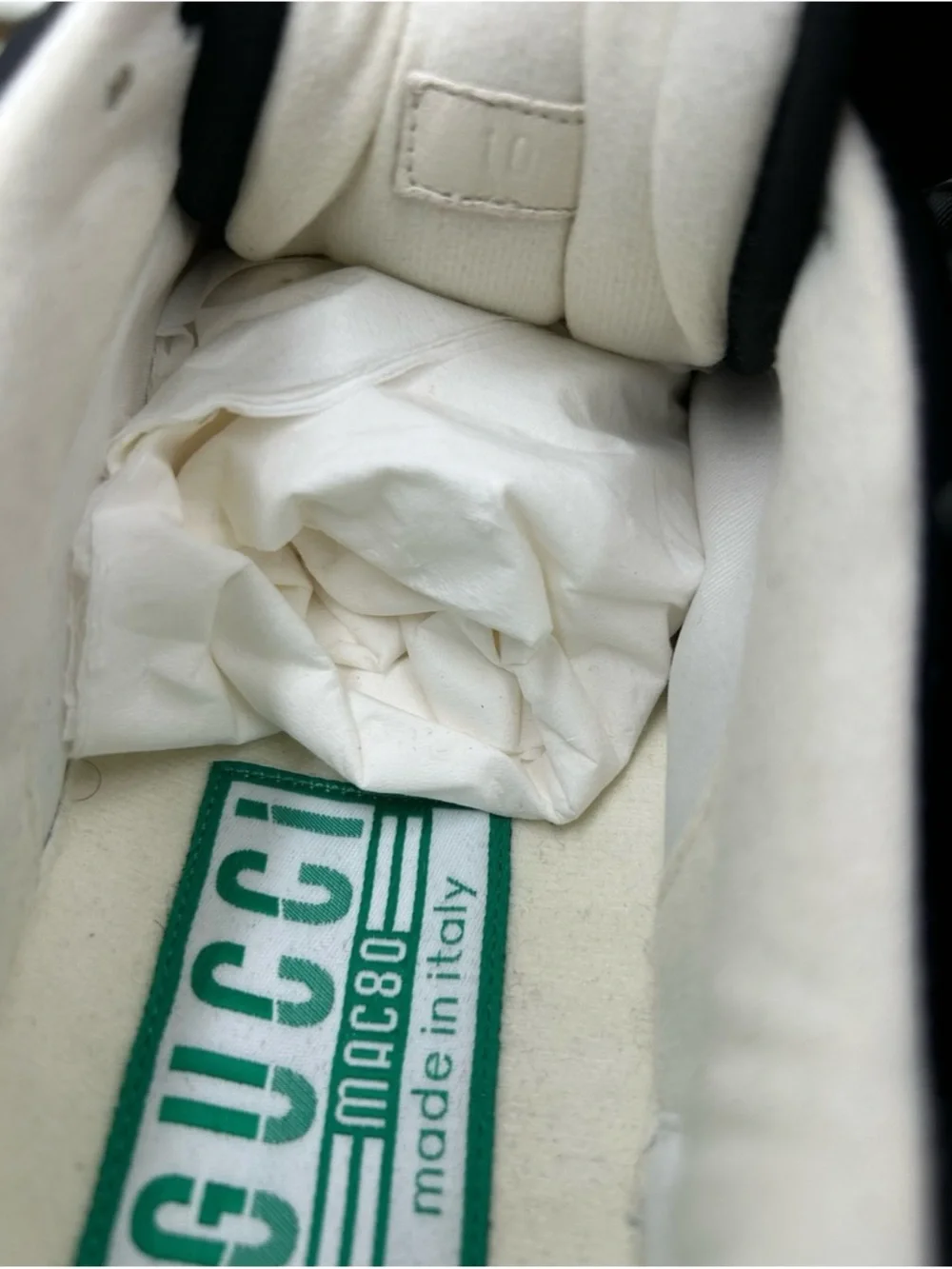 Gucci MAC 80 low top leather sneakers size 10 fits 10.5 US